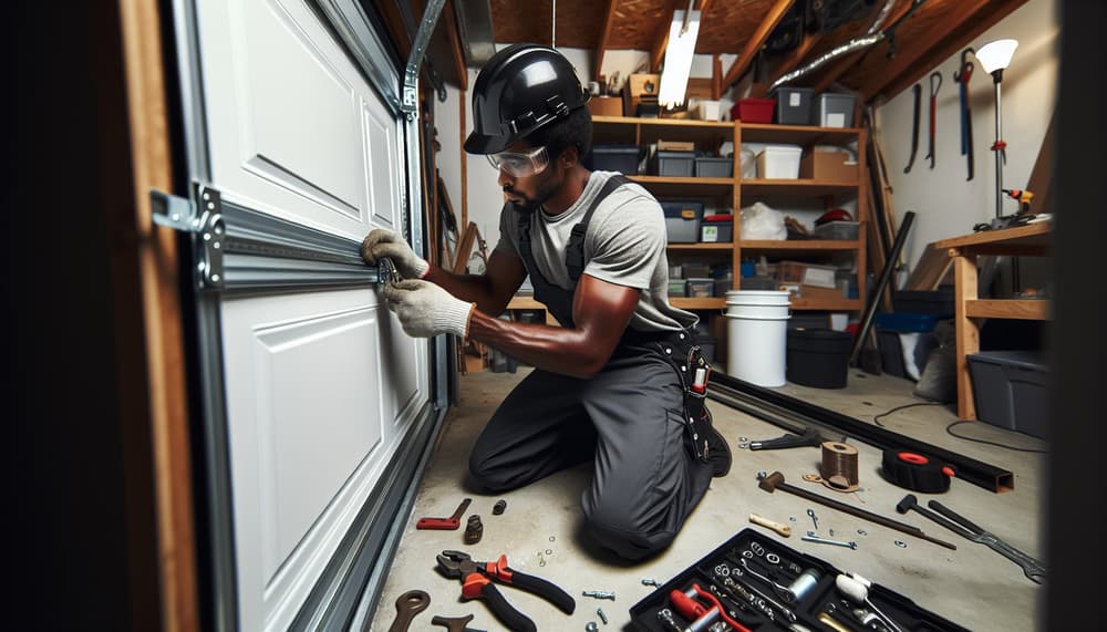 Our professional garage door roller replacement process